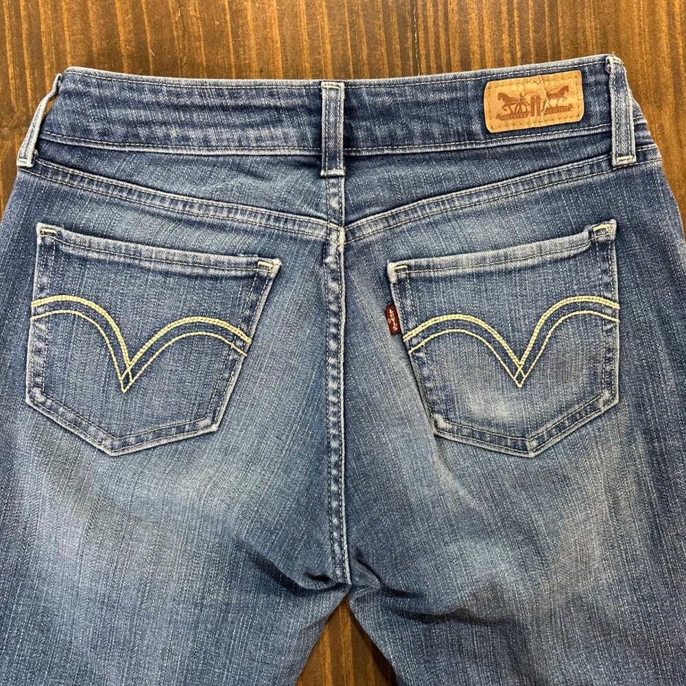 Levis 535 Super Skinny Legging Jeans Medium Wash‎ Blue Denim W28 L32 Women - Picture 6 of 10